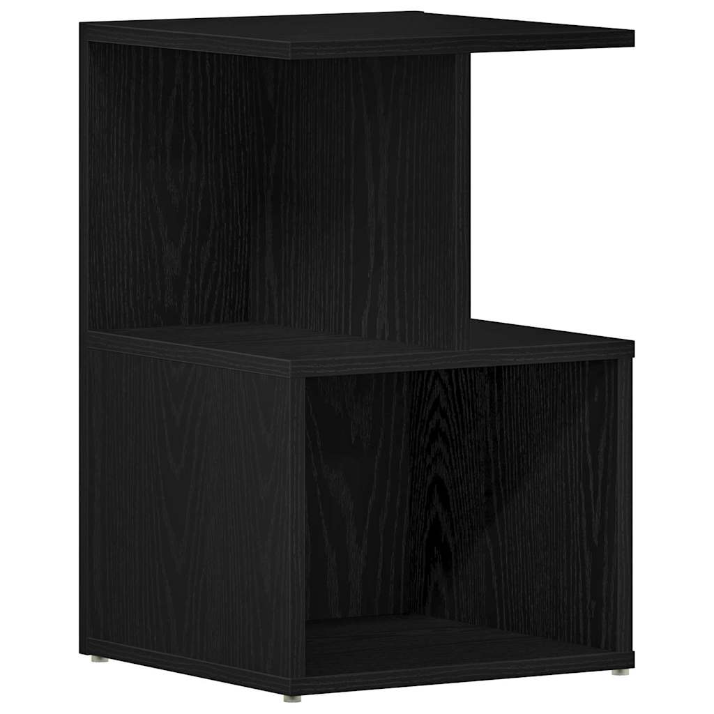 vidaXL Κομοδίνο Μαύρη Οξυά 35 x 35 x 55 εκ. Επεξεργασμένο ξύλο