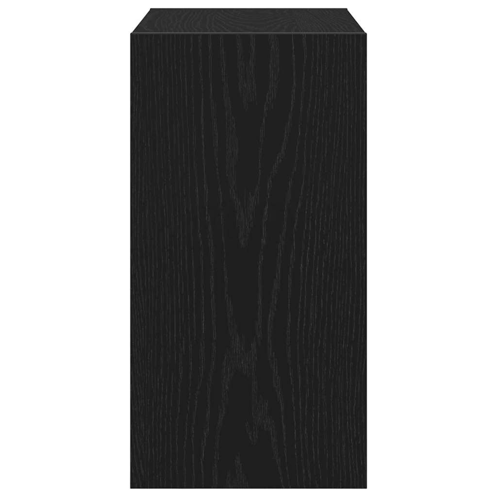 vidaXL Τραπεζάκι Πλευράς Μαύρη δρυς 50 x 26 x 50 εκ.