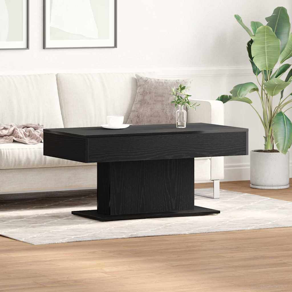 vidaXL Τραπεζάκι σαλονιού Μαύρη δρυς 96 x 50 x 45 εκ