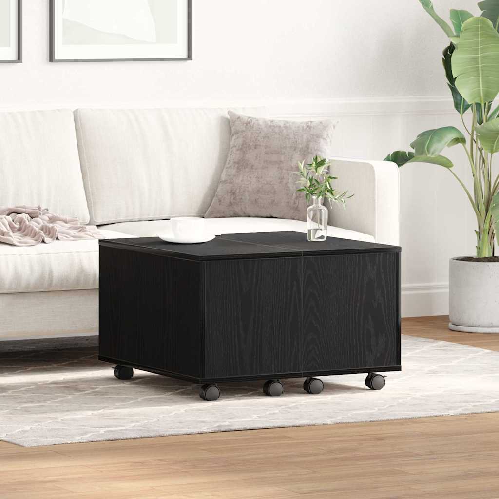 vidaXL Τραπεζάκι σαλονιού Μαύρη δρυς 60 x 60 x 38 cm