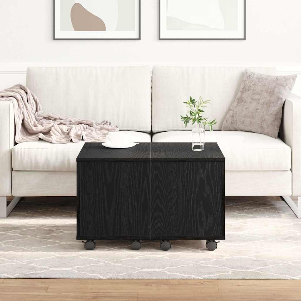 vidaXL Τραπεζάκι σαλονιού Μαύρη δρυς 60 x 60 x 38 cm