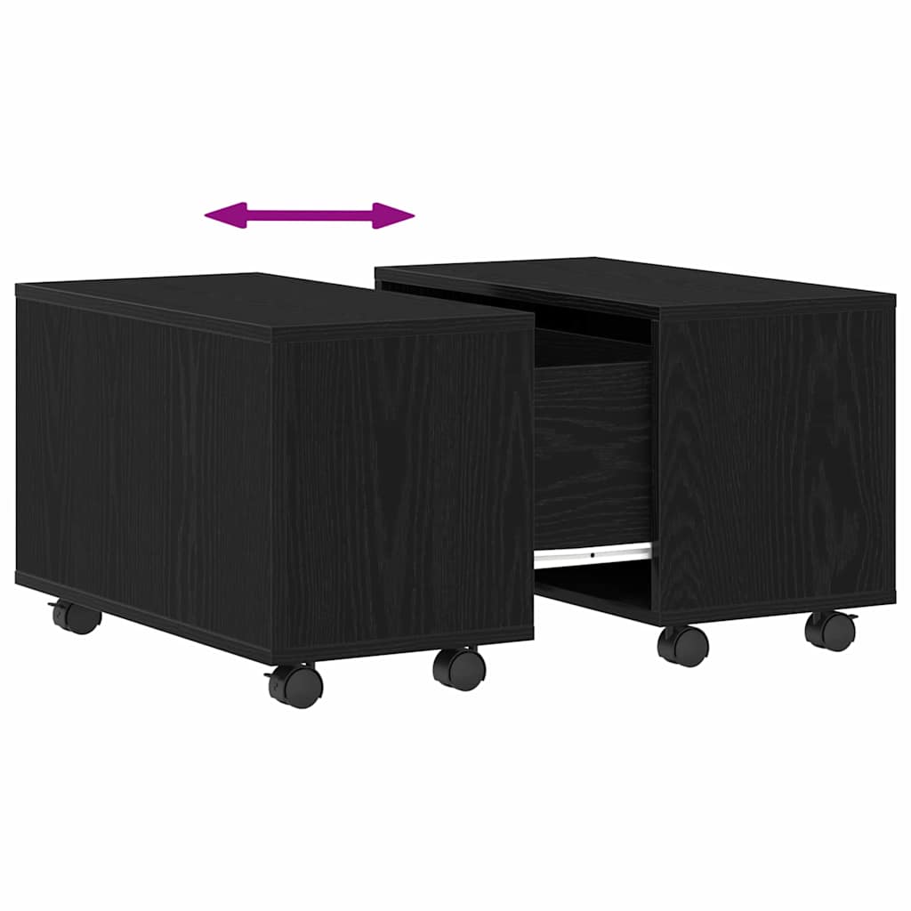 vidaXL Τραπεζάκι σαλονιού Μαύρη δρυς 60 x 60 x 38 cm