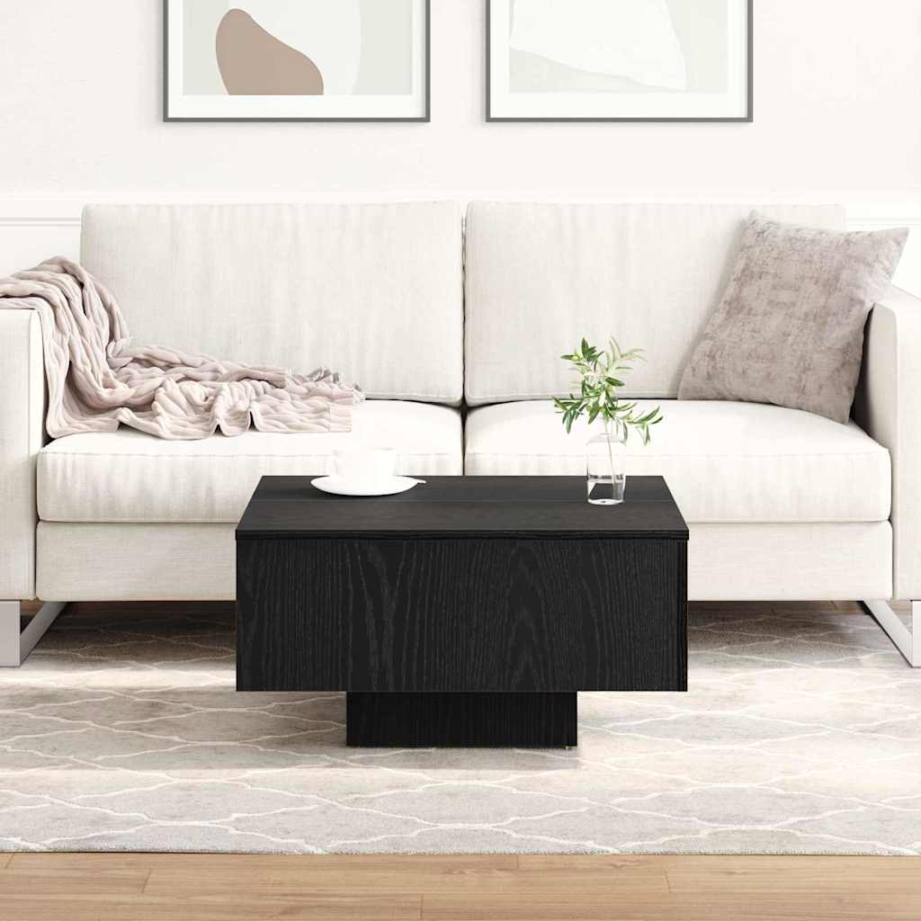 vidaXL Τραπεζάκι σαλονιού Μαύρη δρυς 60 x 60 x 31.5 εκ