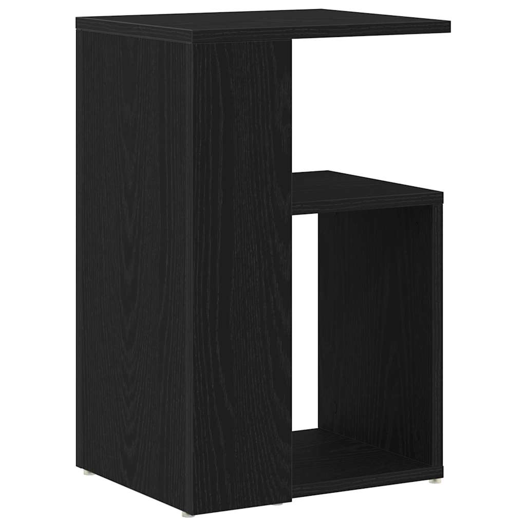 vidaXL Τραπεζάκι Πλευράς Μαύρη Οξυά 36 x 30 x 56 εκ Επεξεργασμένο ξύλο