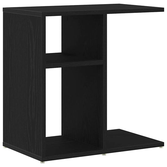 vidaXL Τραπεζάκι Πλευράς Μαύρη Οξυά 50 x 30 x 50 cm Επεξεργασμένο ξύλο