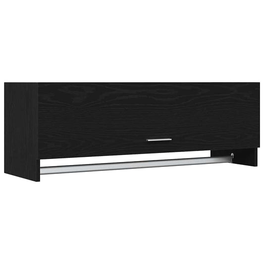 vidaXL Ντουλάπι Μαύρη Οξυά 100 x 32,5 x 35 cm Επεξεργασμένο ξύλο