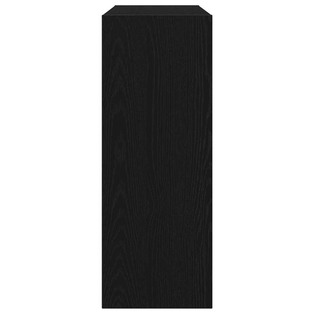 vidaXL Τραπέζι κονσόλας Μαύρη δρυς 105 x 30 x 80 εκ.