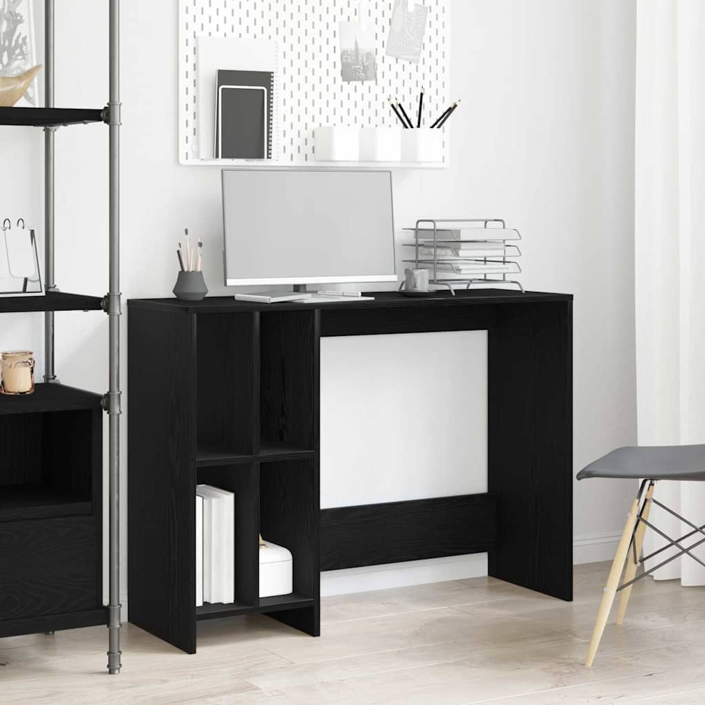 vidaXL Γραφείο Μαύρη Οξυά 102,5 x 35 x 75 εκ Επεξεργασμένο ξύλο