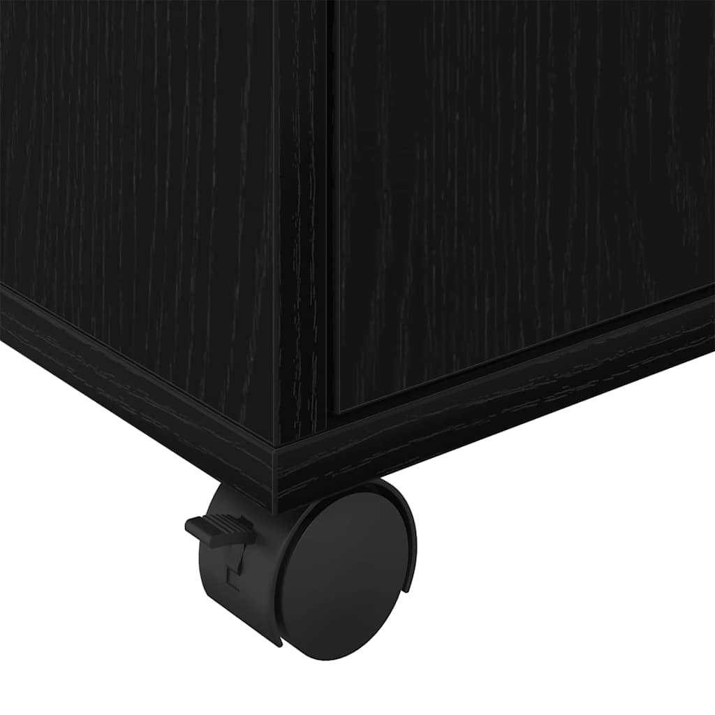 vidaXL Κινητό Ντουλάπι 45 x 38 x 54 εκ Επεξεργασμένο Ξύλο Μαύρη Οξυά