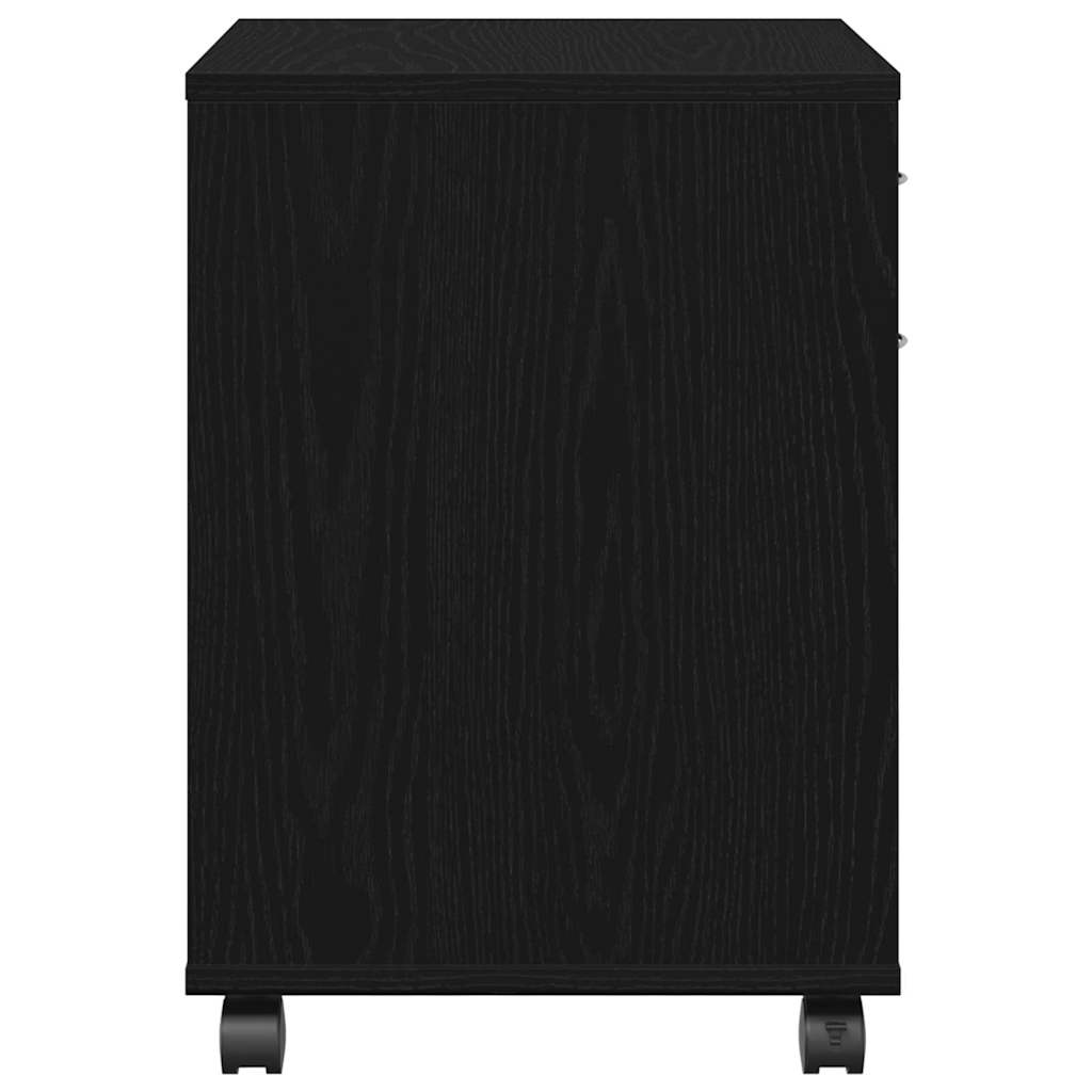 vidaXL Κινητό Ντουλάπι 45 x 38 x 54 εκ Επεξεργασμένο Ξύλο Μαύρη Οξυά