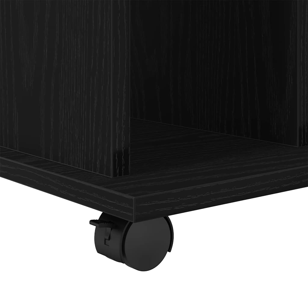 vidaXL Κινητό Ντουλάπι 60 x 45 x 55 εκ. Επεξεργασμένο Ξύλο Μαύρη Οξυά