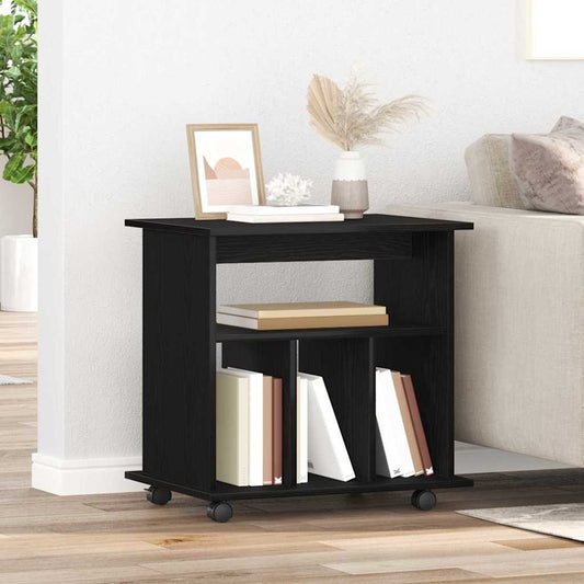 vidaXL Κινητό Ντουλάπι 60 x 45 x 55 εκ. Επεξεργασμένο Ξύλο Μαύρη Οξυά