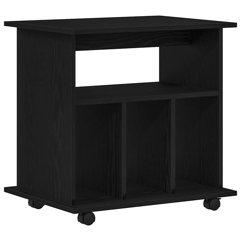 vidaXL Κινητό Ντουλάπι 60 x 45 x 55 εκ. Επεξεργασμένο Ξύλο Μαύρη Οξυά