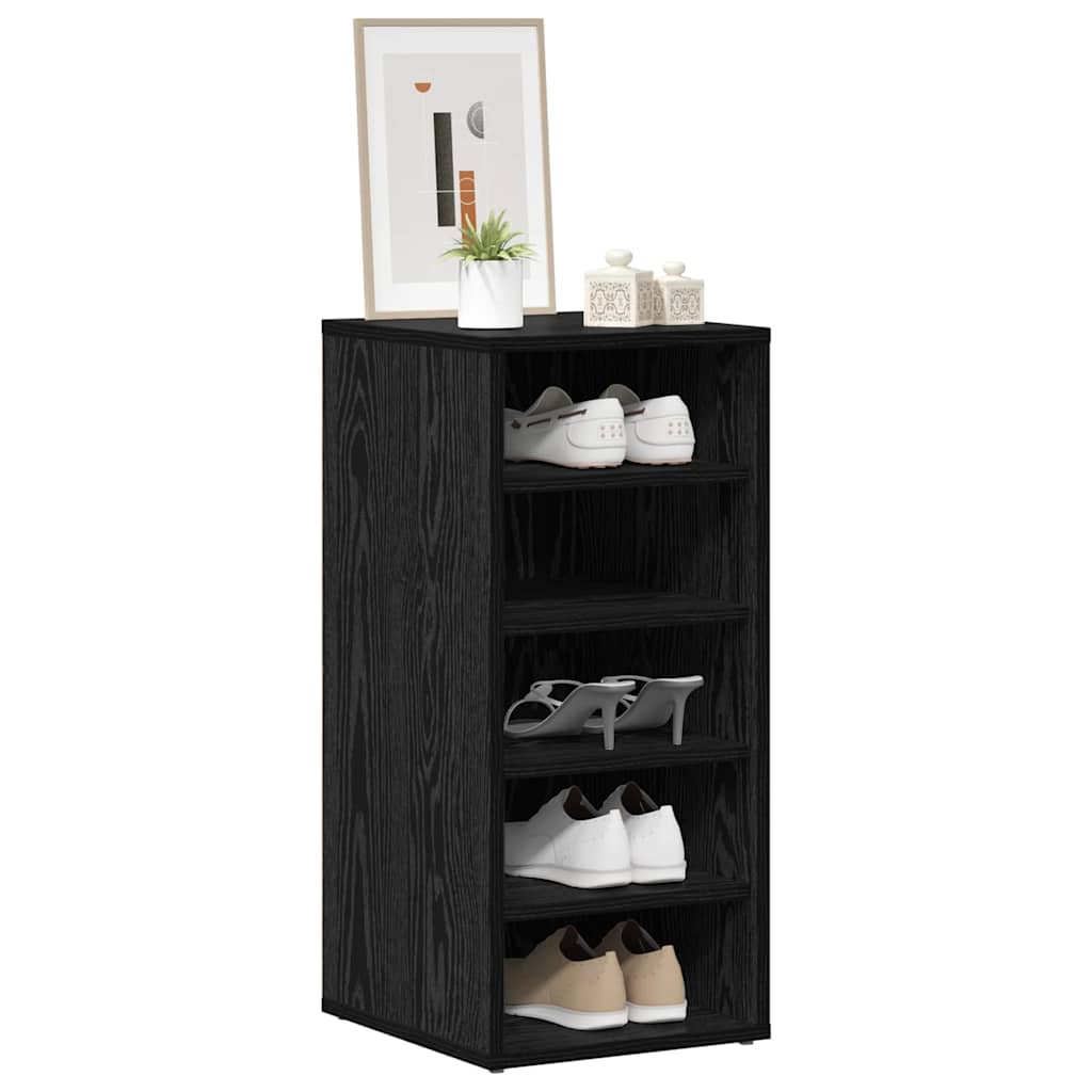 vidaXL Ντουλάπα Παπουτσιών με ράφι 2 pcs Μαύρη Οξυά 32 x 35 x 70 εκ