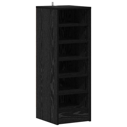 vidaXL Ντουλάπα Παπουτσιών με ράφι Μαύρη Οξυά 32 x 35 x 90 εκ