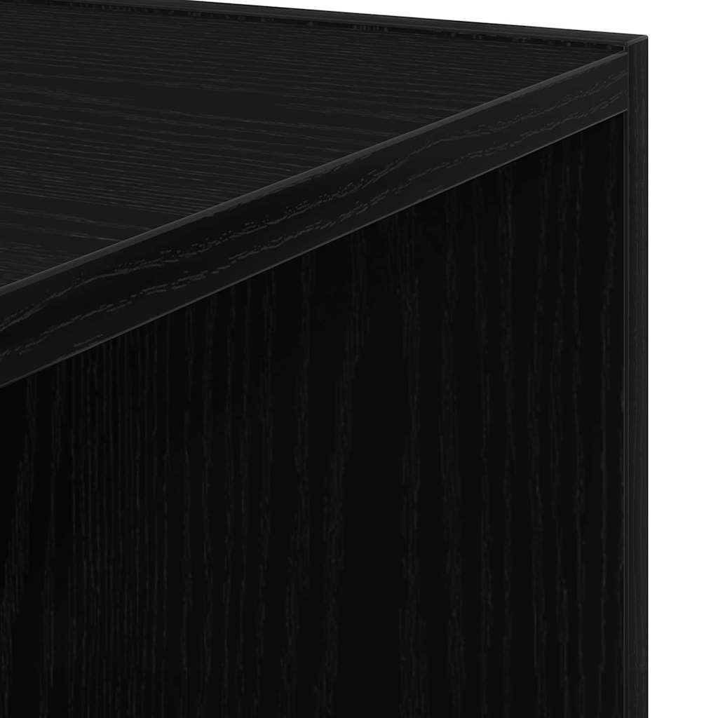 vidaXL Γωνιακά ράφια 33 x 33 x 34,5 cm Επεξεργασμένο Ξύλο Μαύρη Οξυά