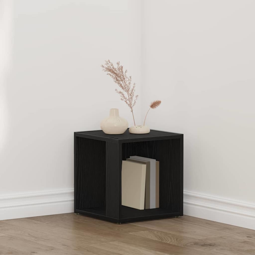 vidaXL Γωνιακά ράφια 33 x 33 x 34,5 cm Επεξεργασμένο Ξύλο Μαύρη Οξυά