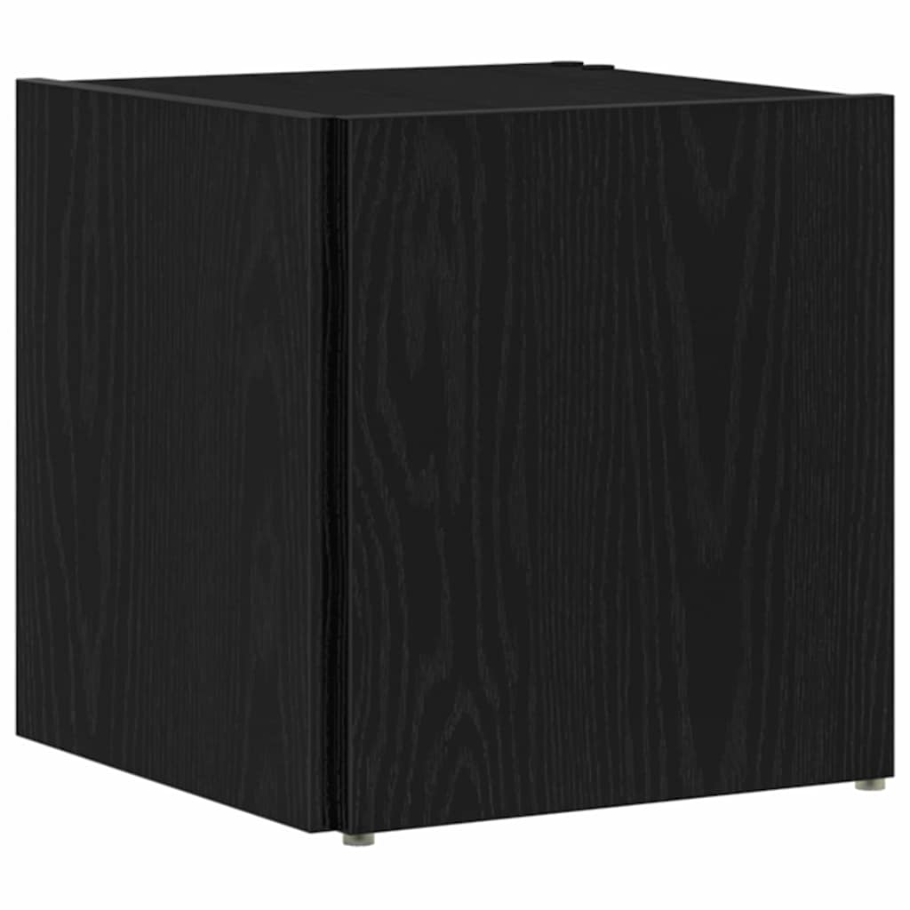 vidaXL Γωνιακά ράφια Μαύρη δρυς 33 x 33 x 34.5 cm Επεξεργασμένο ξύλο