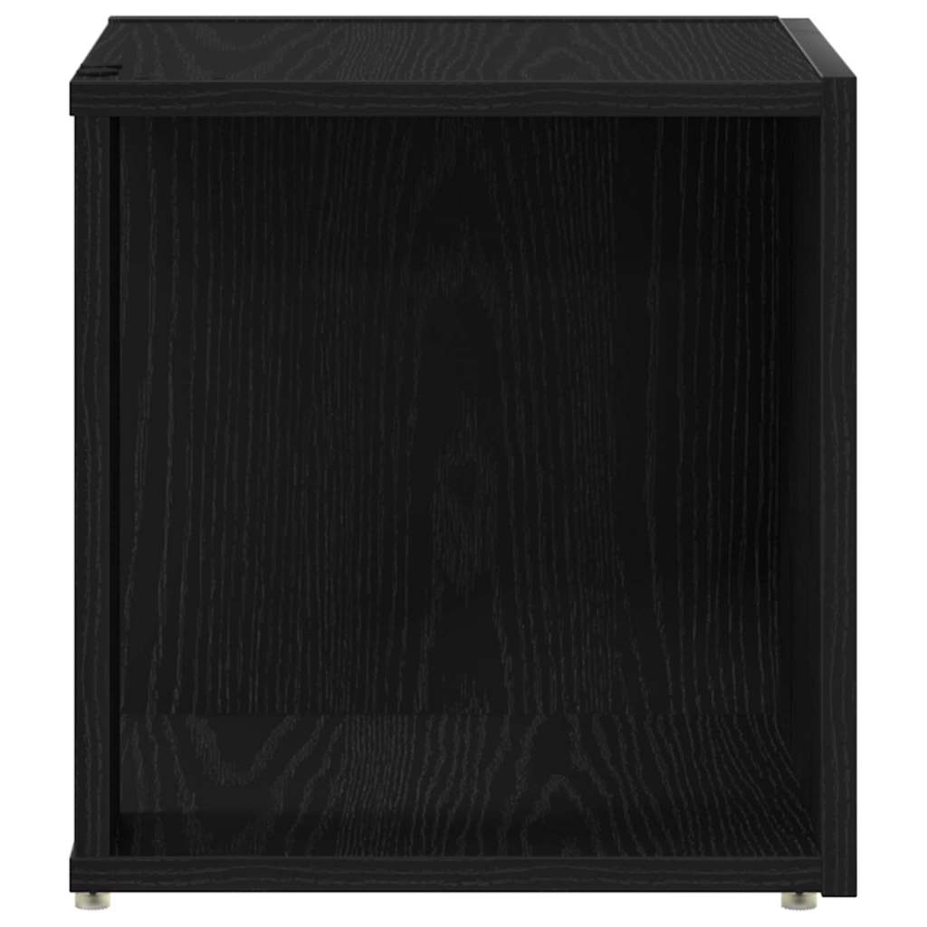 vidaXL Γωνιακά ράφια 33 x 33 x 34,5 cm Επεξεργασμένο Ξύλο Μαύρη Οξυά