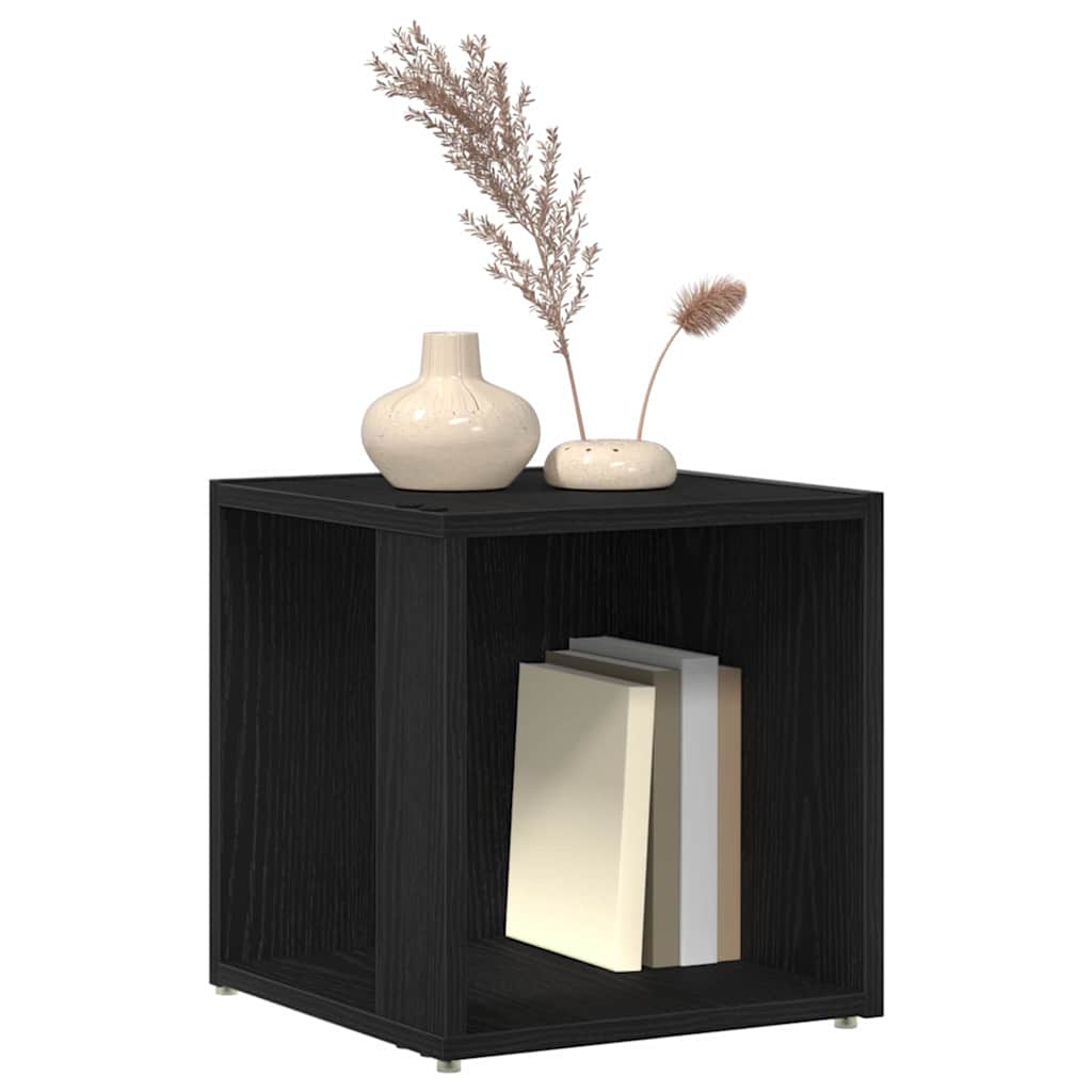 vidaXL Γωνιακά ράφια 33 x 33 x 34,5 cm Επεξεργασμένο Ξύλο Μαύρη Οξυά