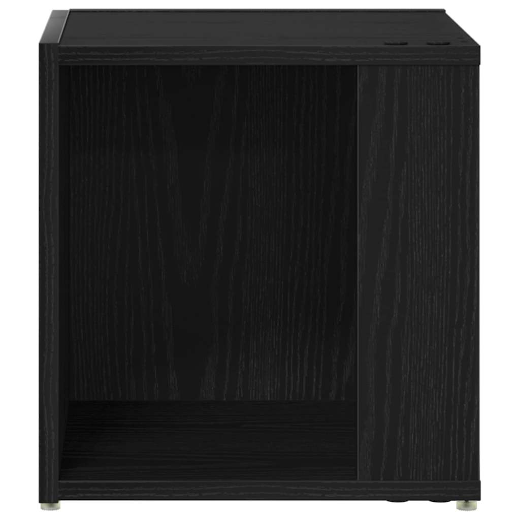 vidaXL Γωνιακά ράφια 33 x 33 x 34,5 cm Επεξεργασμένο Ξύλο Μαύρη Οξυά