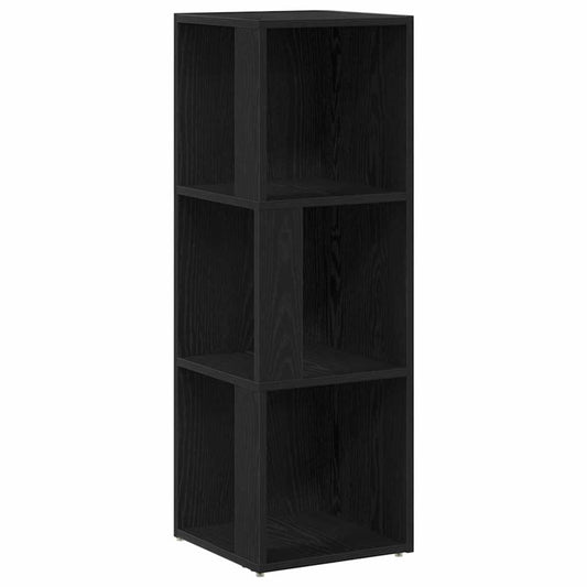 vidaXL Γωνιακά ράφια Μαύρη δρυς 33 x 33 x 100 cm Επεξεργασμένο ξύλο