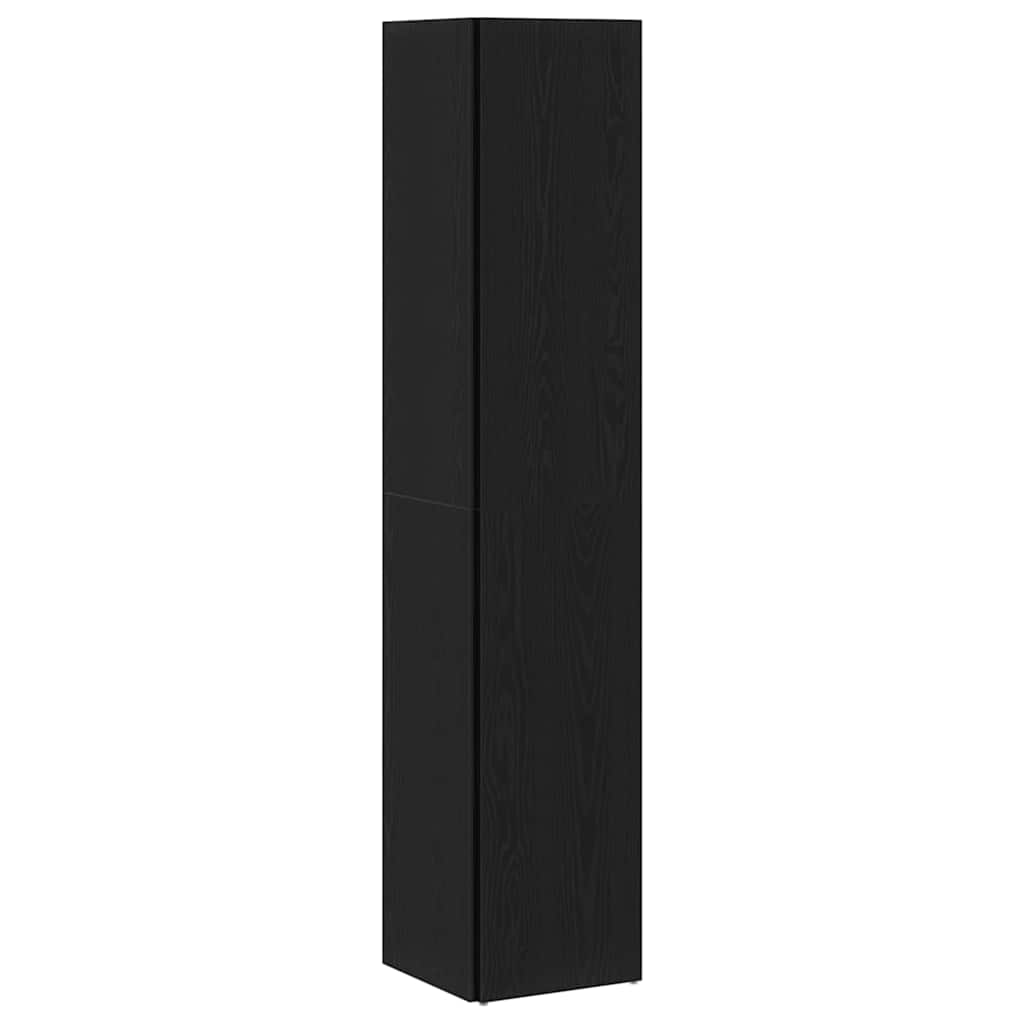 vidaXL Γωνιακά ράφια Μαύρη δρυς 33 x 33 x 164.5 cm Επεξεργασμένο ξύλο