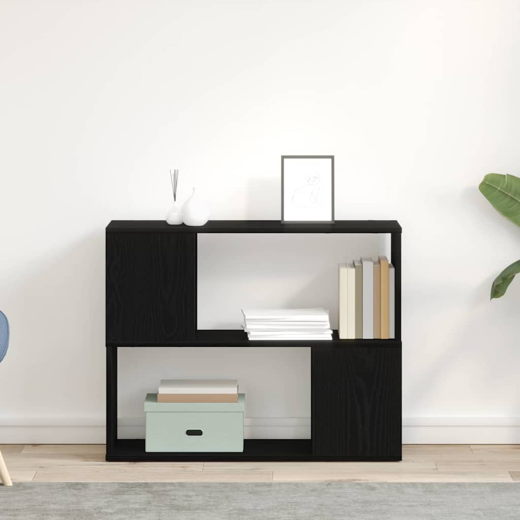 vidaXL Σετ επίπλου τηλεόρασης Επιτοίχιο Μαύρη Οξυά 80 x 24 x 63 cm