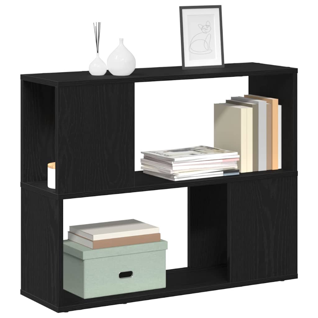 vidaXL Σετ επίπλου τηλεόρασης Επιτοίχιο Μαύρη Οξυά 80 x 24 x 63 cm