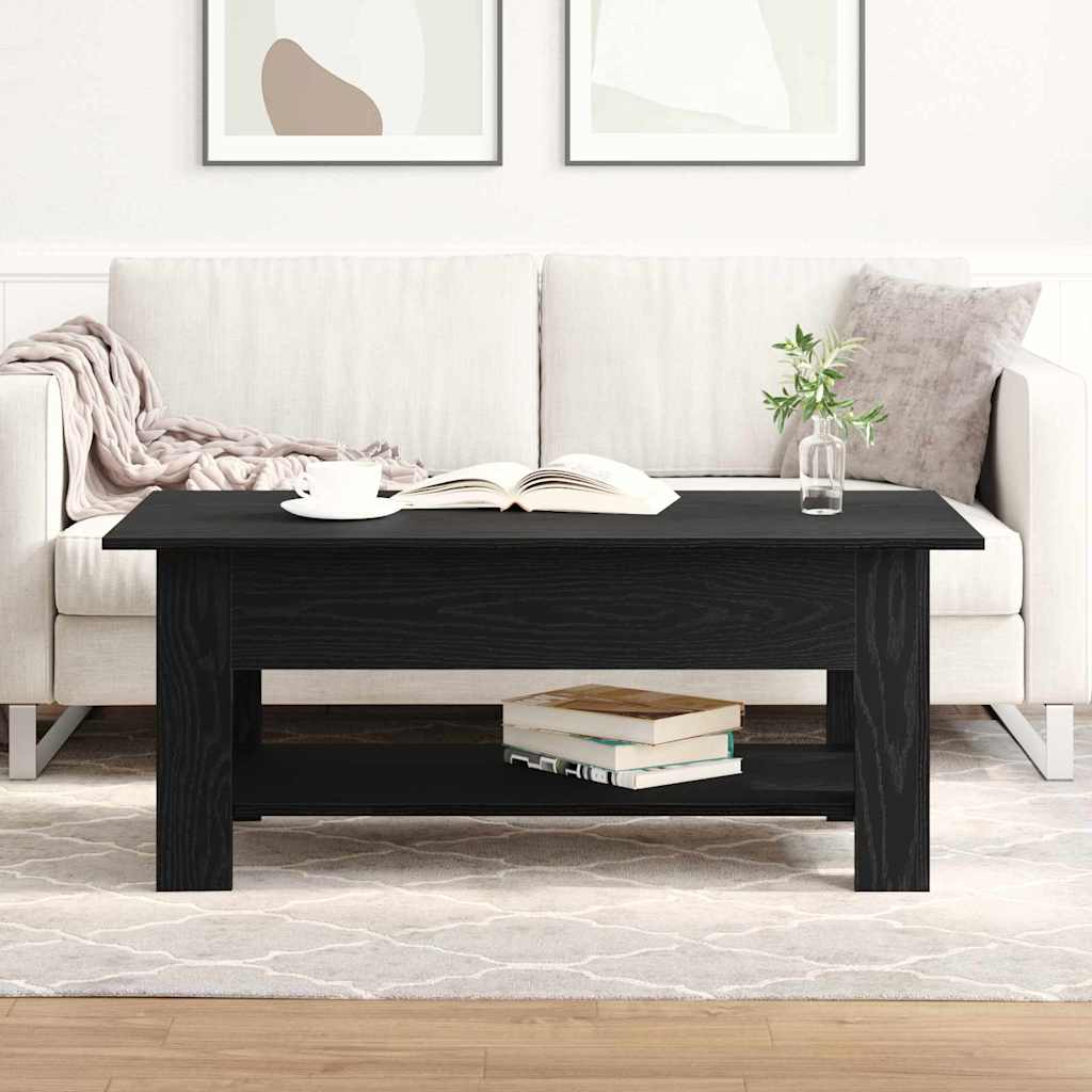 vidaXL Τραπεζάκι σαλονιού Μαύρη Οξυά 102 x 55 x 42 cm