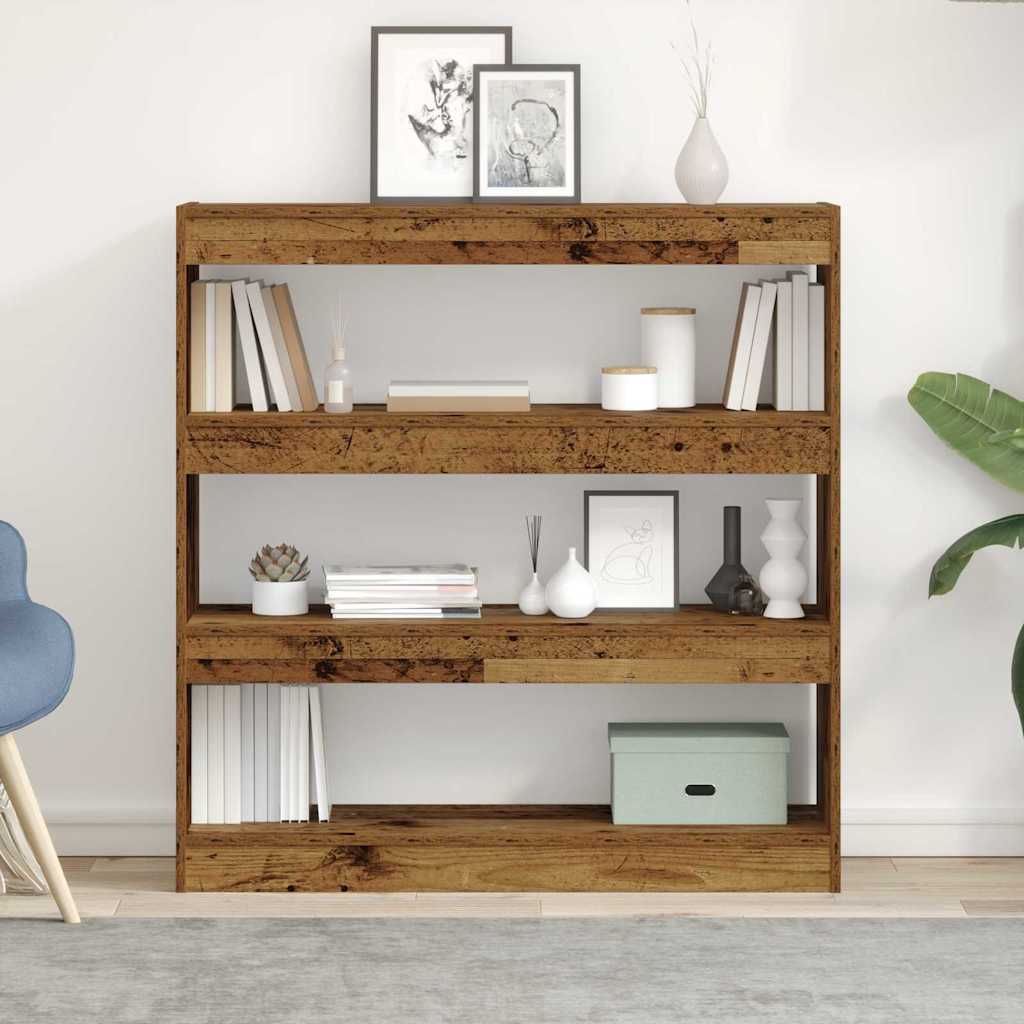 vidaXL Βιβλιοθήκη Παλαιό ξύλο 100 x 30 x 103 εκ. Επεξεργασμένο ξύλο