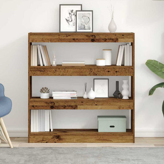 vidaXL Βιβλιοθήκη 3 επιπέδων 100 x 30 x 103 εκ. Επεξεργασμένο Ξύλο
