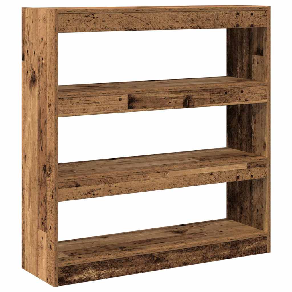 vidaXL Βιβλιοθήκη Παλαιό ξύλο 100 x 30 x 103 εκ. Επεξεργασμένο ξύλο