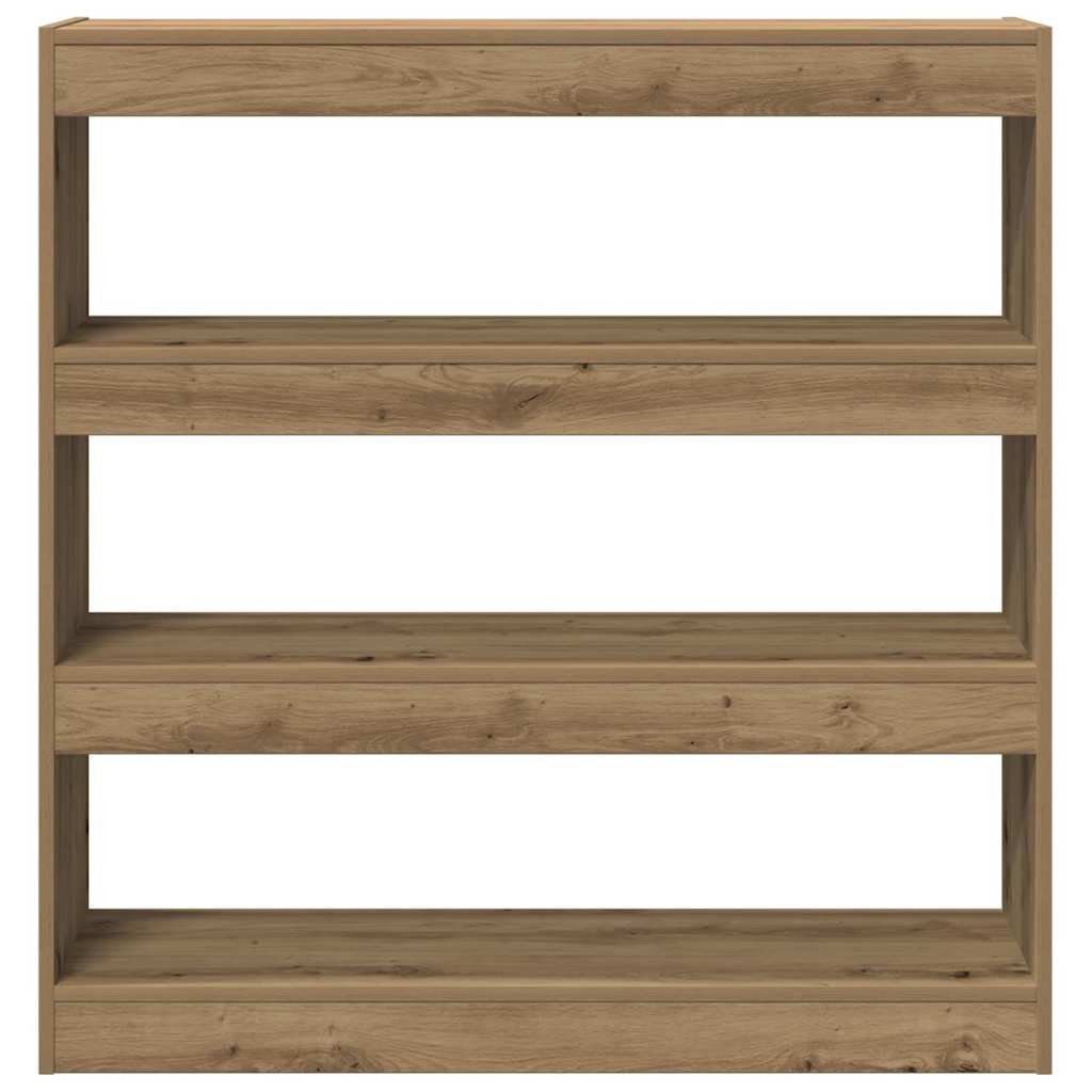 vidaXL Βιβλιοθήκη artisan δρυς 100 x 30 x 103 εκ. Επεξεργασμένο ξύλο