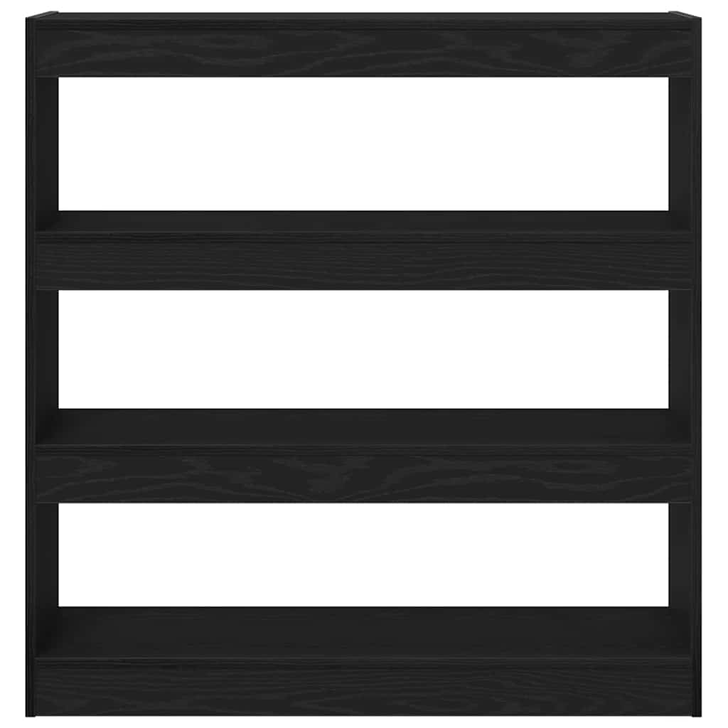 vidaXL Βιβλιοθήκη Μαύρη δρυς 100 x 30 x 103 εκ. Επεξεργασμένο ξύλο