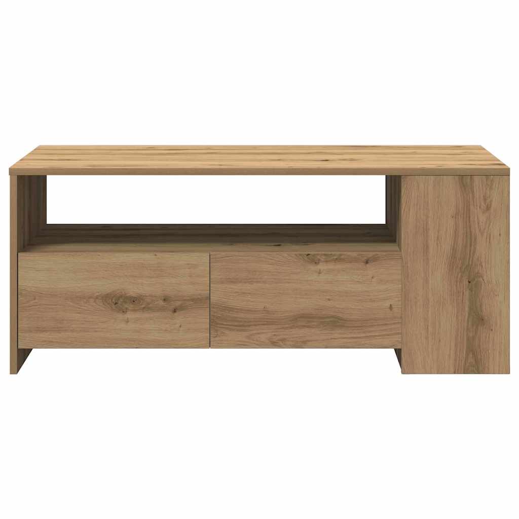 vidaXL Τραπεζάκι σαλονιού with Drawer artisan δρυς 102 x 55 x 43.5 εκ.
