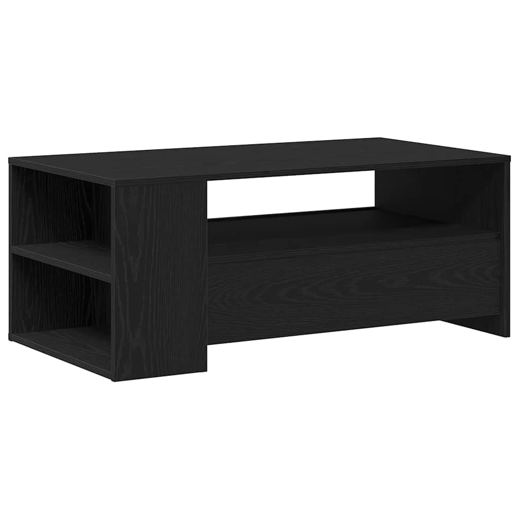 vidaXL Τραπεζάκι σαλονιού with Drawer Μαύρη δρυς 102 x 55 x 43.5 εκ.
