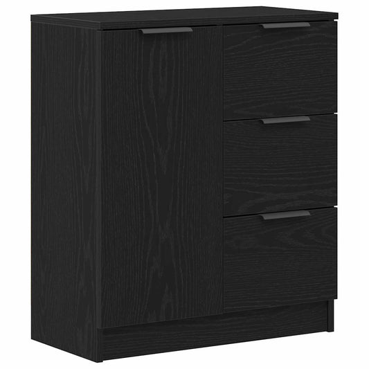 vidaXL Πλαϊνό γραφείο Μαύρη Οξυά 60 x 30 x 70 εκ. Επεξεργασμένο ξύλο