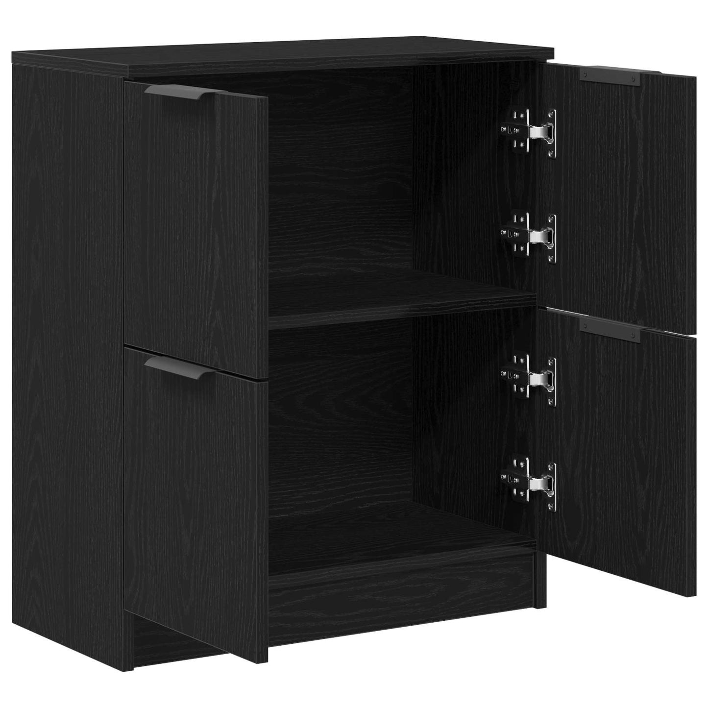 vidaXL Πλαϊνό γραφείο Μαύρη Οξυά 60 x 30 x 70 εκ. Επεξεργασμένο ξύλο