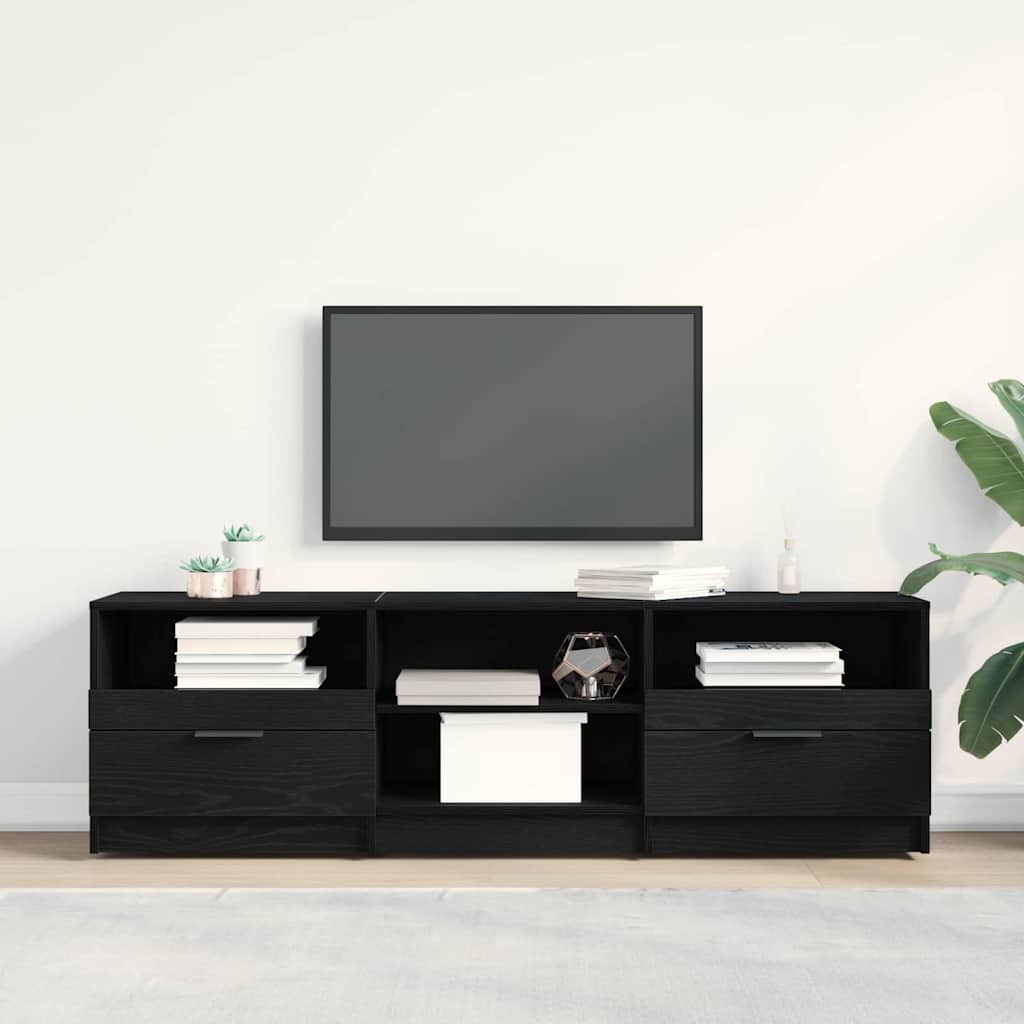 vidaXL Ντουλάπι TV Μαύρη Οξυά 150 x 33,5 x 45 εκ. Επεξεργασμένο ξύλο