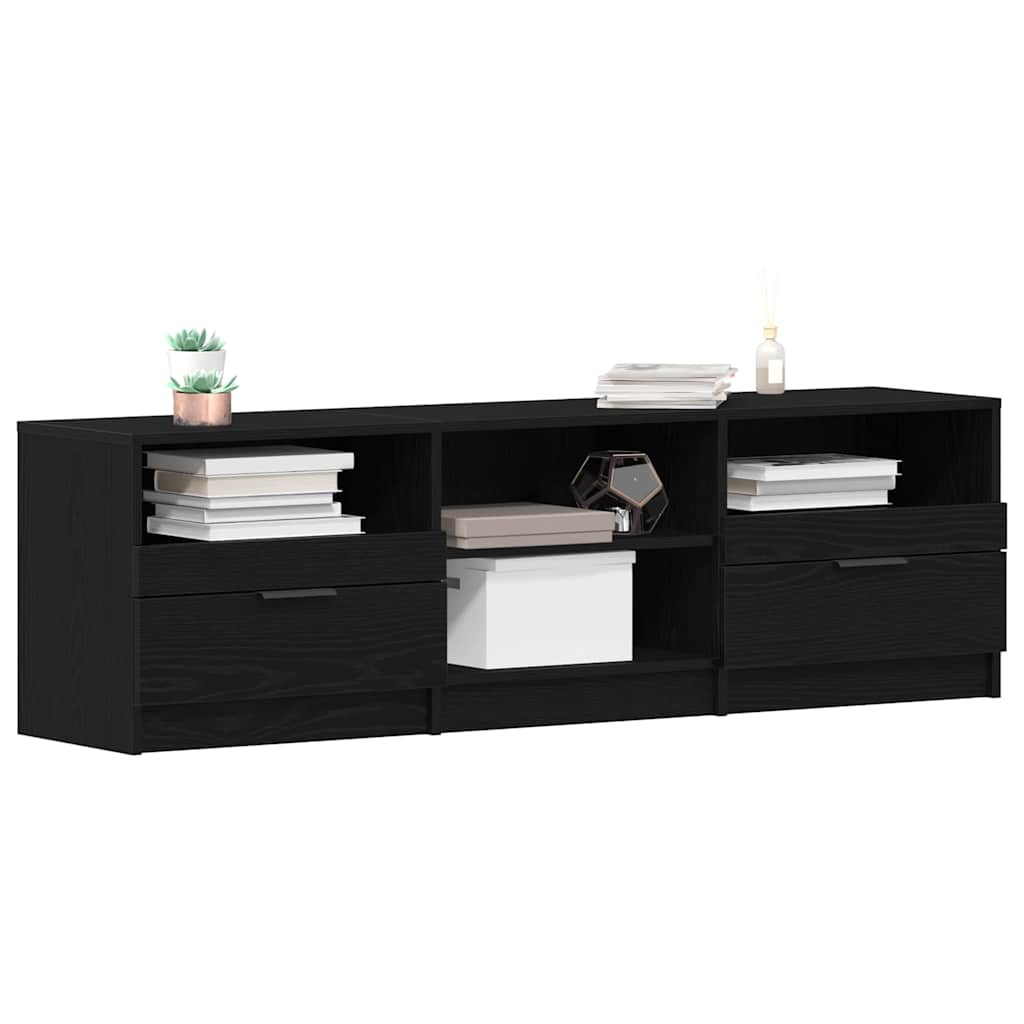 vidaXL Ντουλάπι TV Μαύρη Οξυά 150 x 33,5 x 45 εκ. Επεξεργασμένο ξύλο
