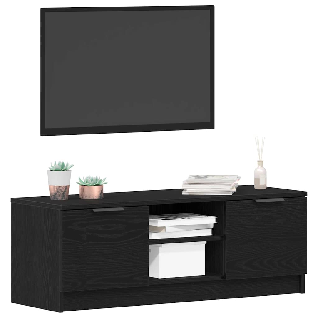 vidaXL Ντουλάπι TV Μαύρη Οξυά 102 x 32 x 35.5 εκ Επεξεργασμένο ξύλο