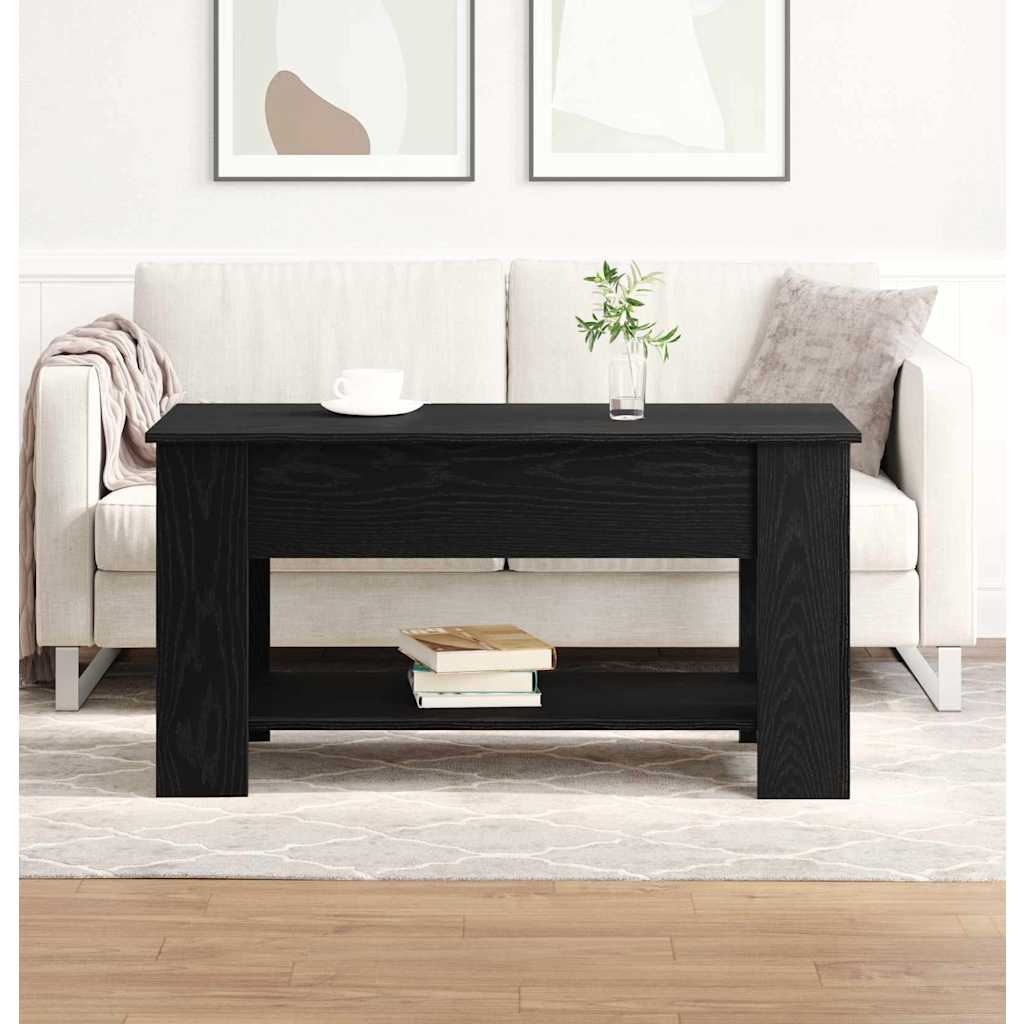 vidaXL Τραπεζάκι σαλονιού Μαύρη δρυς 101 x 49 x 52 cm
