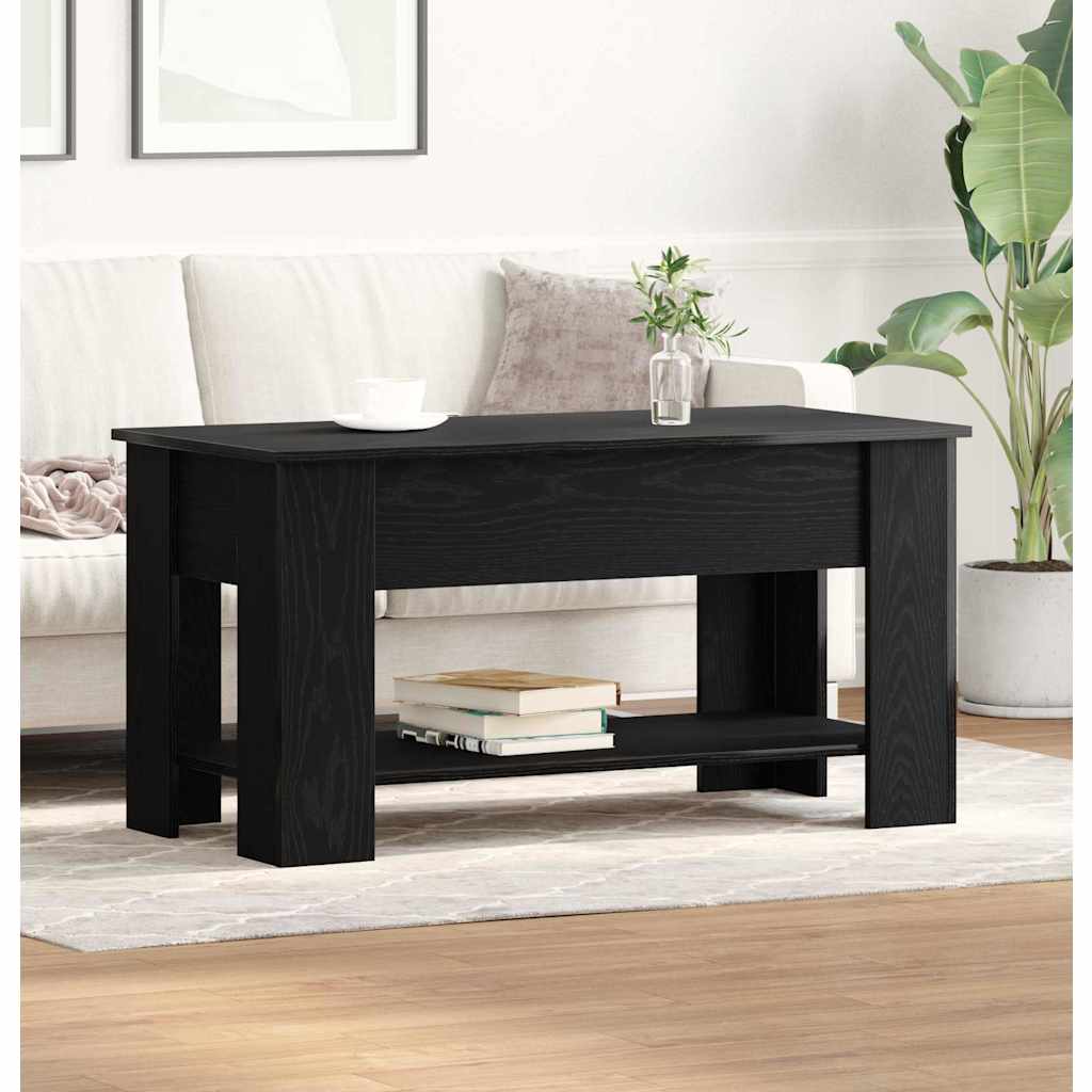 vidaXL Τραπεζάκι σαλονιού Μαύρη δρυς 101 x 49 x 52 cm