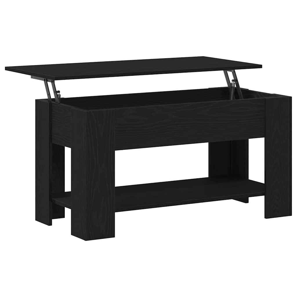 vidaXL Τραπεζάκι σαλονιού Μαύρη δρυς 101 x 49 x 52 cm