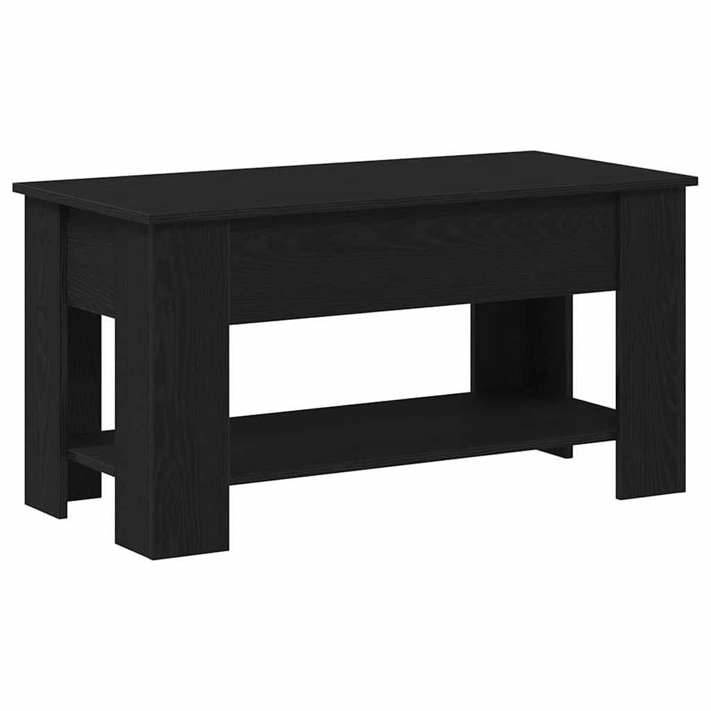 vidaXL Τραπεζάκι σαλονιού Μαύρη δρυς 101 x 49 x 52 cm