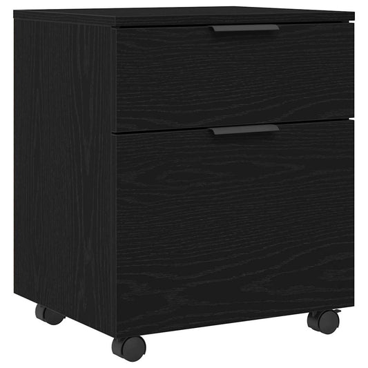 vidaXL Ντουλάπα Αρχείων Μαύρη Οξυά 45 x 38 x 54 εκ Επεξεργασμένο ξύλο
