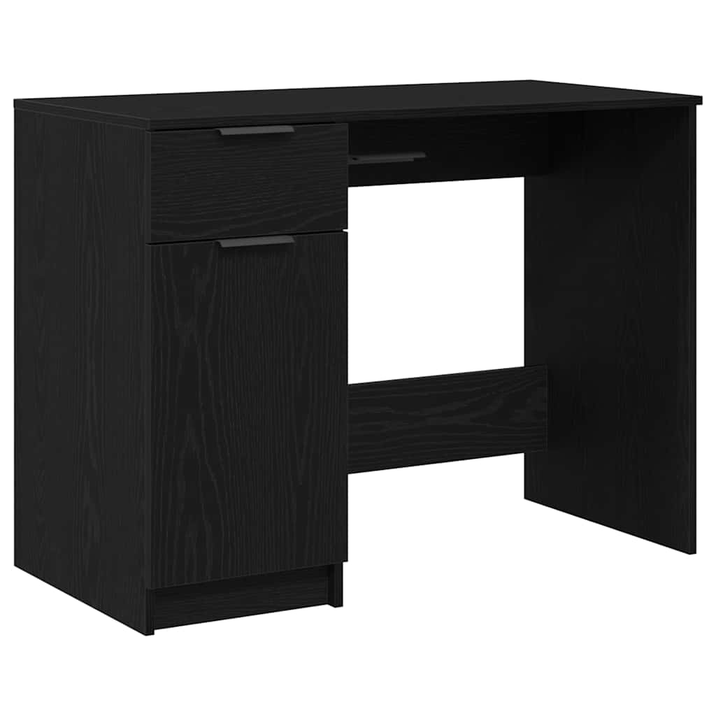 vidaXL Γραφείο Μαύρη δρυς 100 x 50 x 75 cm Επεξεργασμένο ξύλο