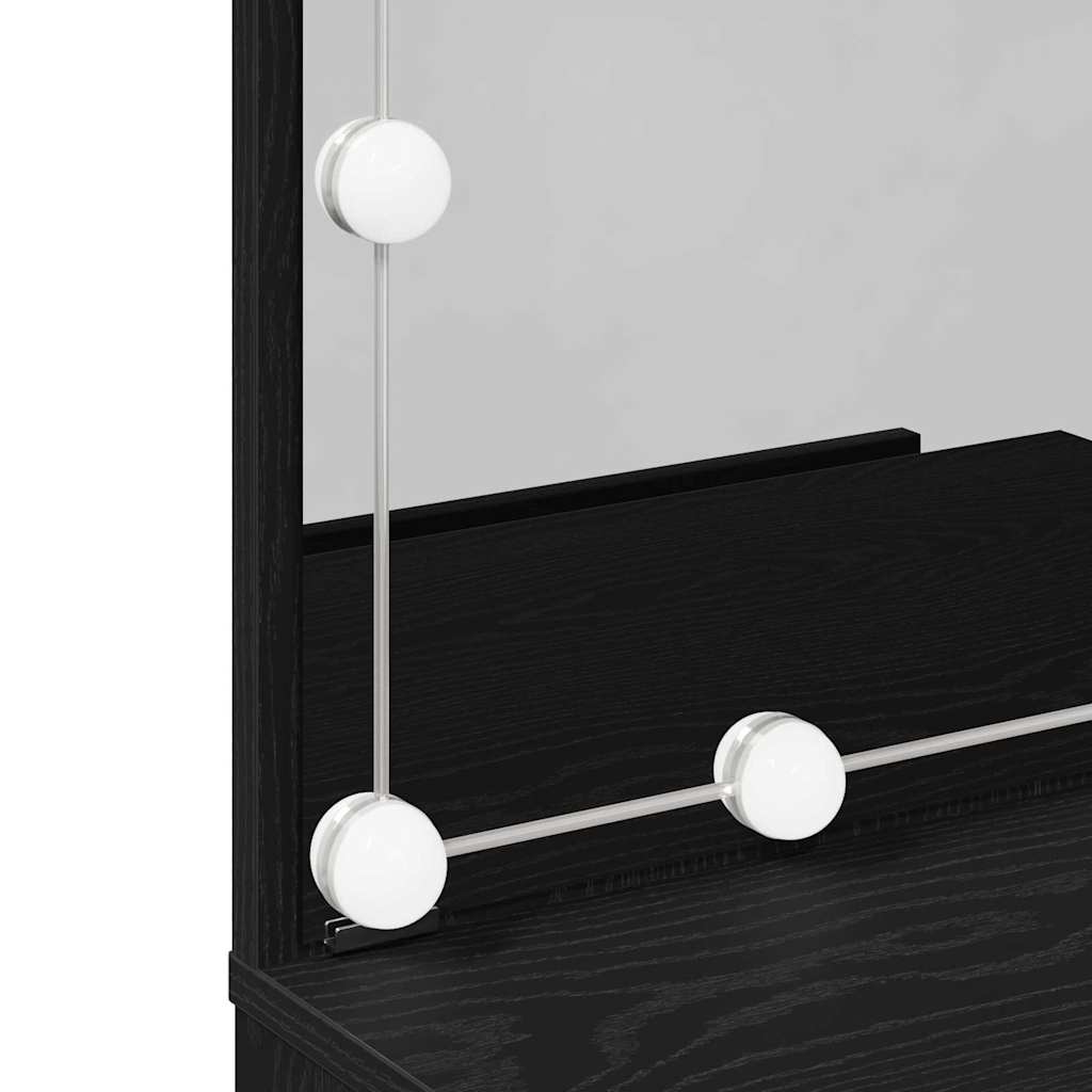 vidaXL Τραπέζι περιποίησης Μαύρη Οξυά 60 x 40 x 140 cm