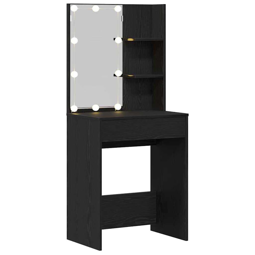 vidaXL Τραπέζι περιποίησης Μαύρη Οξυά 60 x 40 x 140 cm